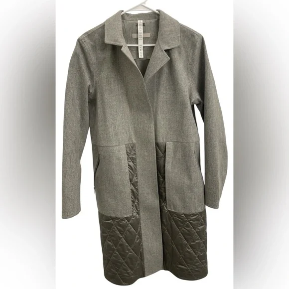 Lululemon Roam Far Wool Coat. Gray. Size 8. - Picture 7 of 9
